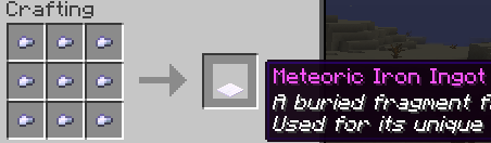 Ingot Crafting